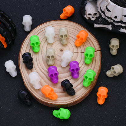 Halloween Plastic Skull Beads