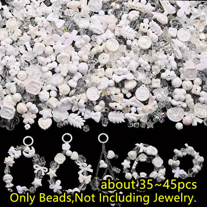 40g/bag Summer Color Acrylic Mixed Beads