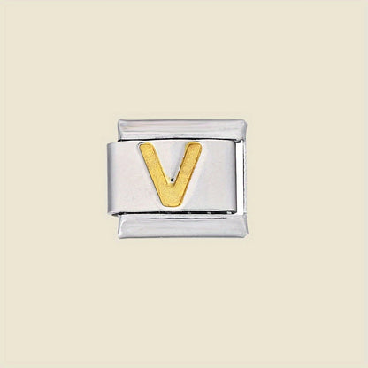 1pc 9x10mm A-Z Letter Link Module Bead