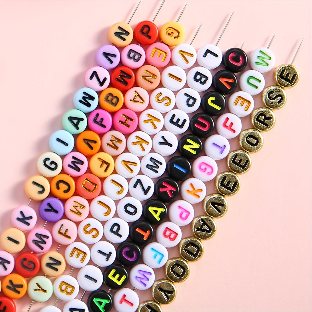 Transparent Sparkling Shiny Star Glitter Inside Loose Spacer Beads Set