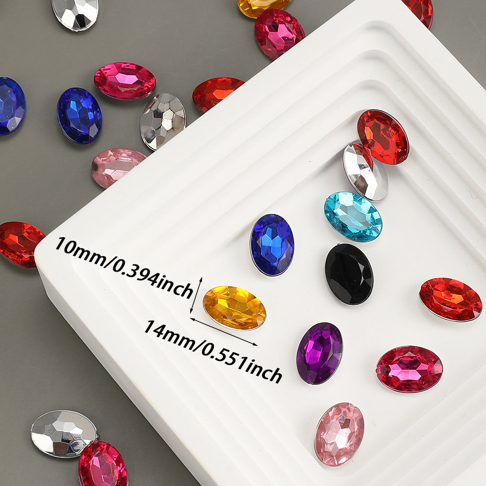 Rainbow Stripe Acrylic Big Hole Spacer Beads