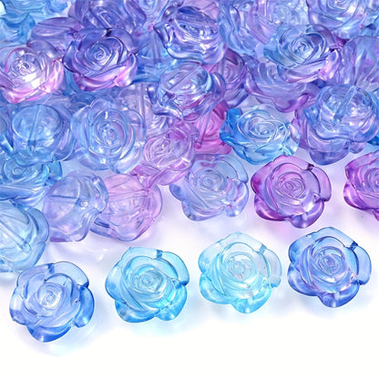 Gold and Silver CCB Column Hair Tube Beads