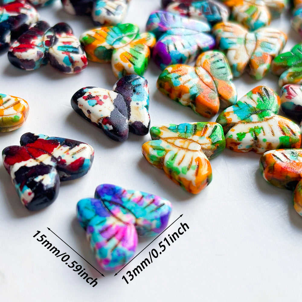 Gradient Butterfly Spacer Beads