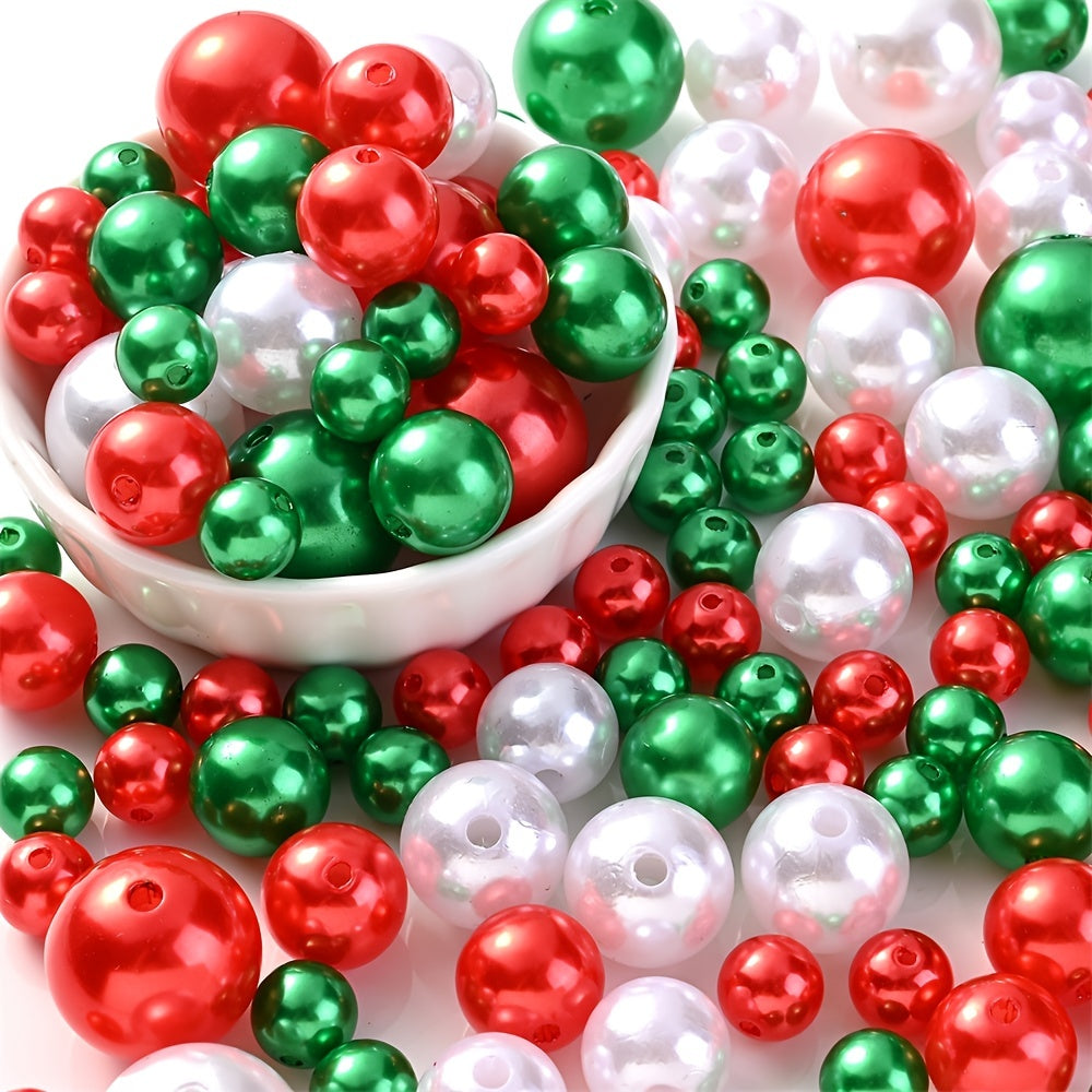 Christmas Acrylic Loose Spacer Beads Mix