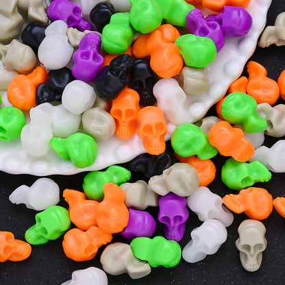 Halloween Plastic Skull Beads