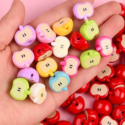 Pink Gradient Heart Beads