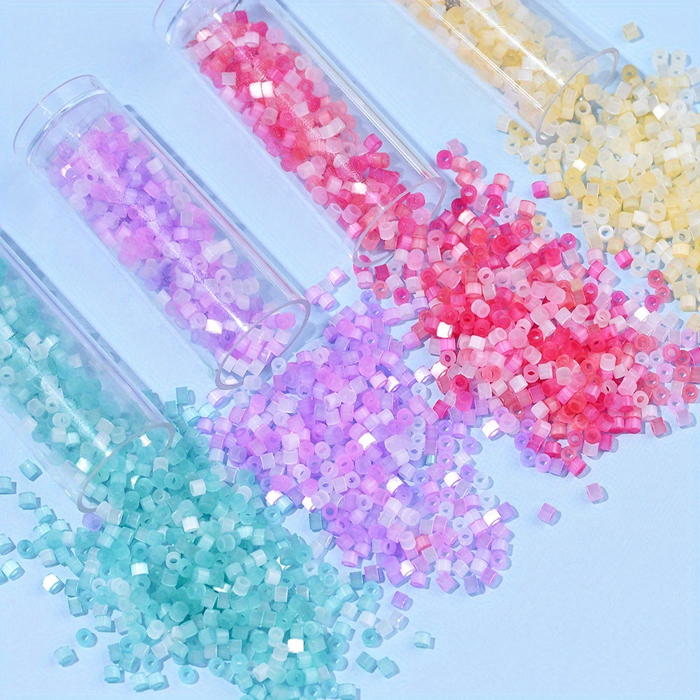 2.5mm Cat Eye Cylindrical Glass Rice Beads
