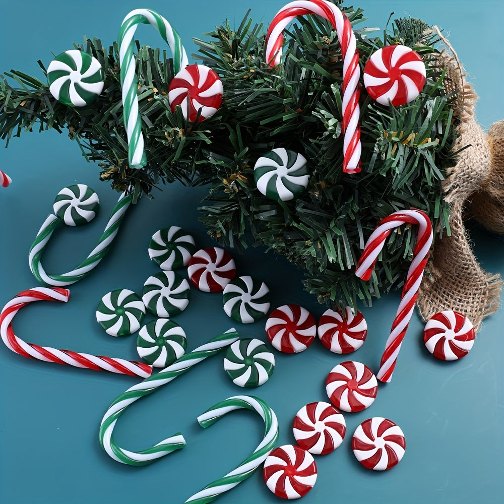 10pcs Christmas Candy Acrylic Beads