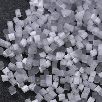 200Pcs Square Glass Beads For Jewelry Making 4MM Seed Beads & Beads Assortments DIY Handmade Bracelet Necklace Crafts Accessories