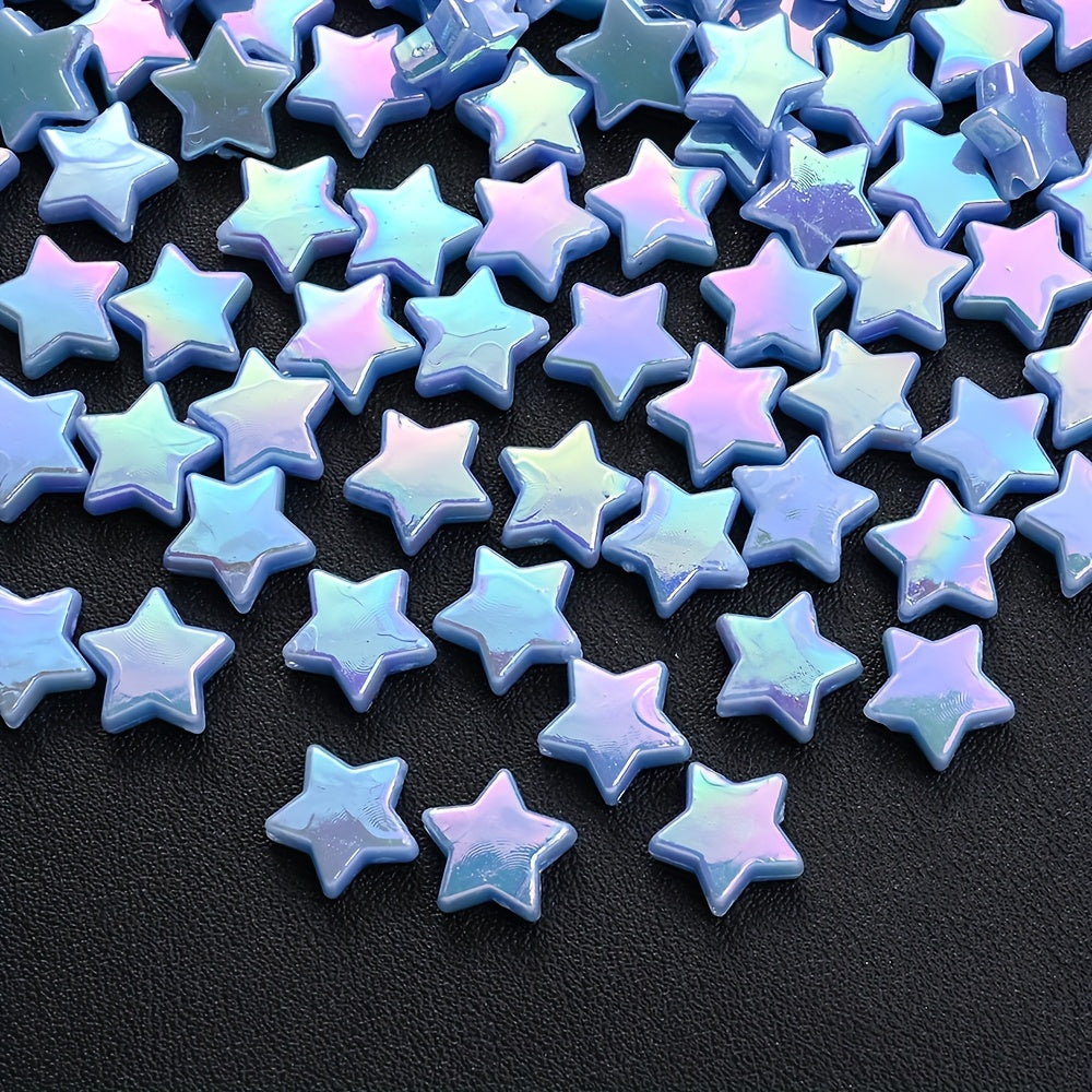 Assorted Double Color Arbutus Acrylic Imitation Pearl Beads
