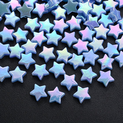 Assorted Double Color Arbutus Acrylic Imitation Pearl Beads