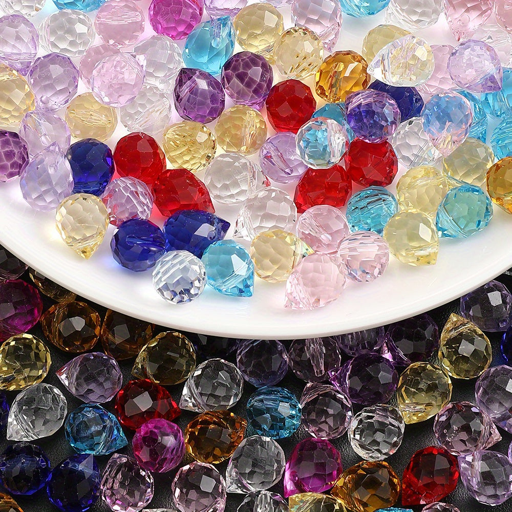 8x10mm Strawberry Water Drop Glass Beads
