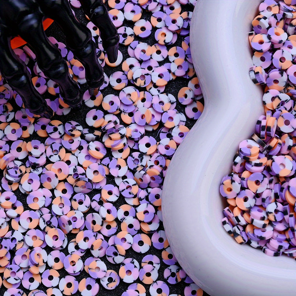 6mm Halloween Soft Clay Slice Beads