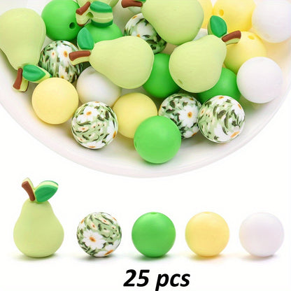 3D Fruit Series Silicone Scent Beads Set