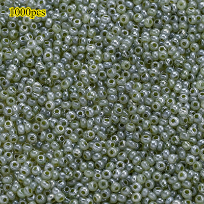 1000pcs 2mm Random Color Glass Seed Beads