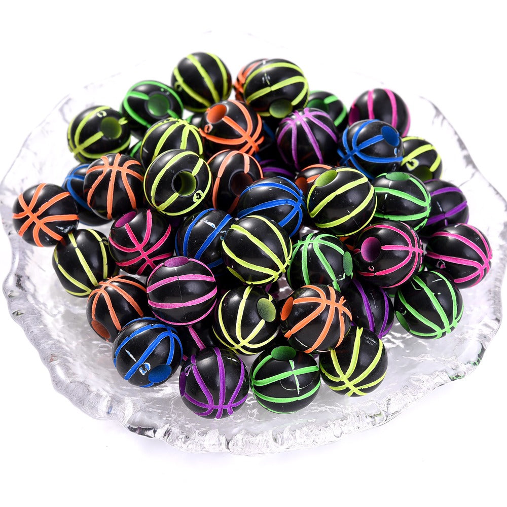 50pcs 39 Styles Mixed Sports Ball Beads