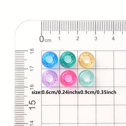 Rainbow Color Gradient Faceted Glass Beads