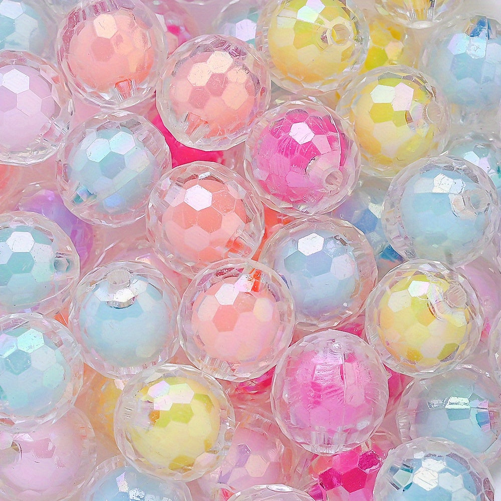 10pcs 16mm Y2K Disco Ball Acrylic Beads