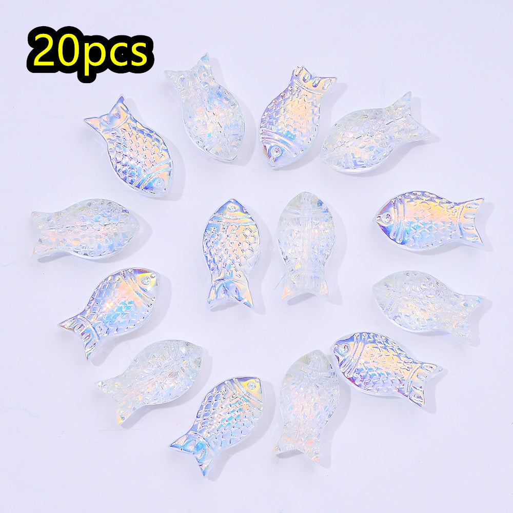 Gradient Goldfish Glass Beads