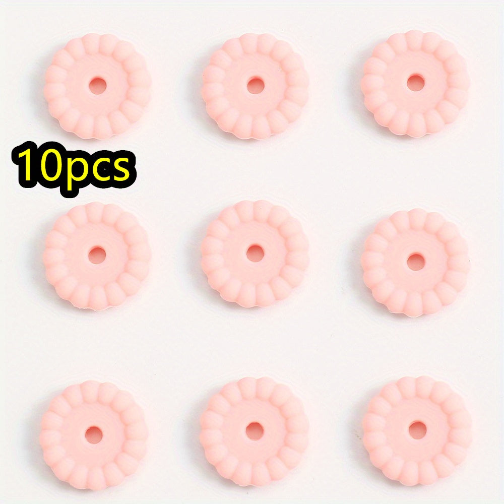 10pcs/set 12/15mm Round Silicone Beads