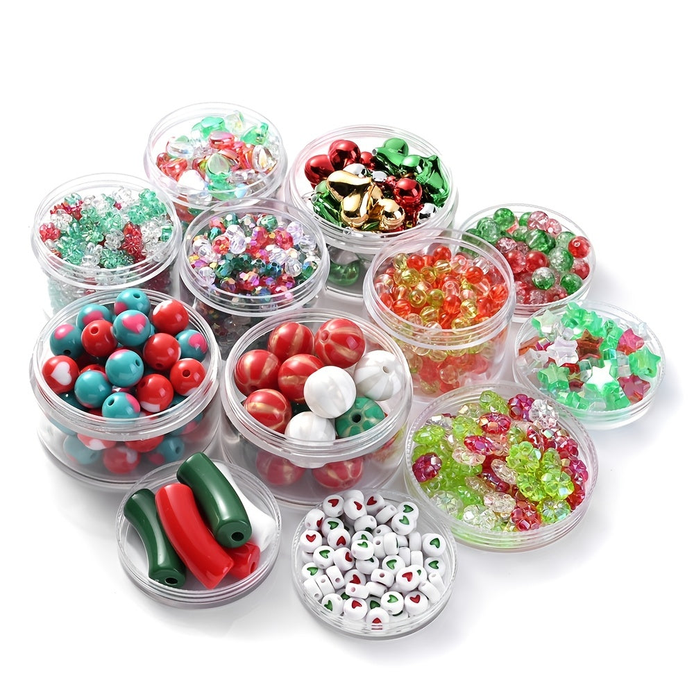 15-500pcs Christmas Acrylic Beads