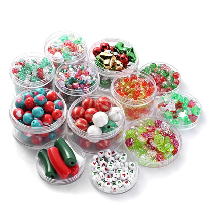 15-500pcs Christmas Acrylic Beads
