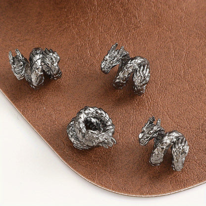 Spiral Dragon Alloy Spacer Beads