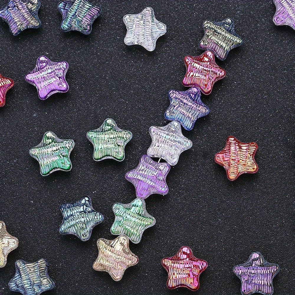 19mm Acrylic Starfish Water Ripple Beads