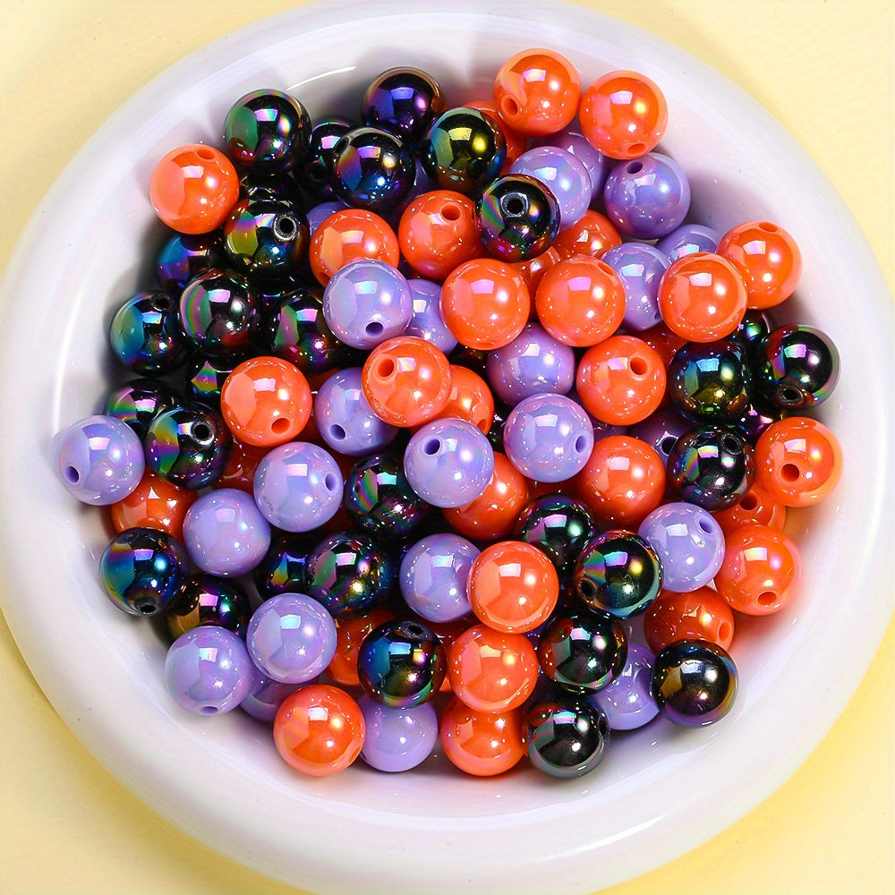 14mm Halloween Acrylic Round Spacer Beads