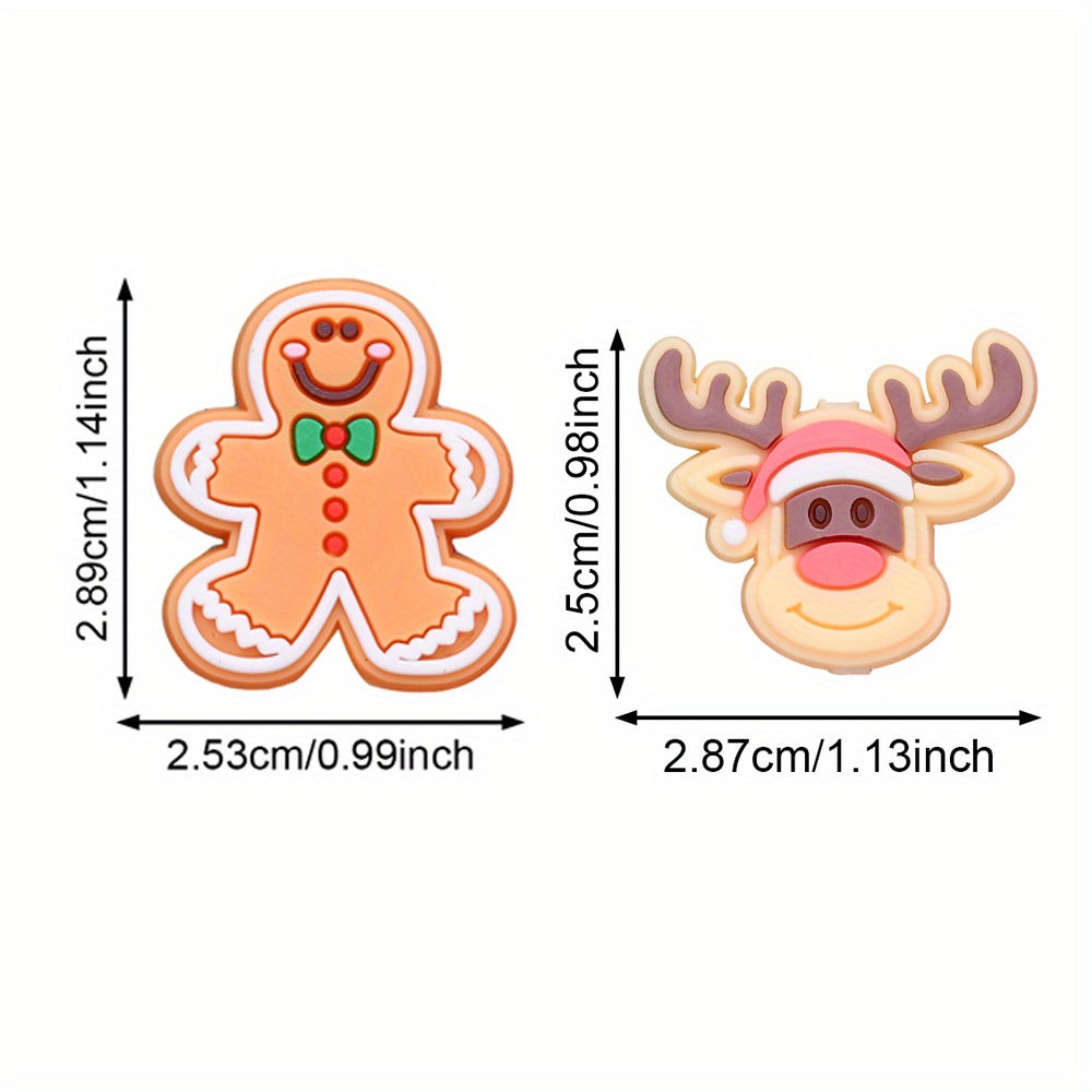 Christmas Silicone Flat Back Beads