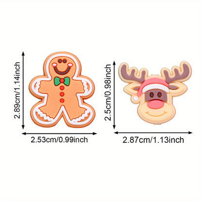 Christmas Silicone Flat Back Beads