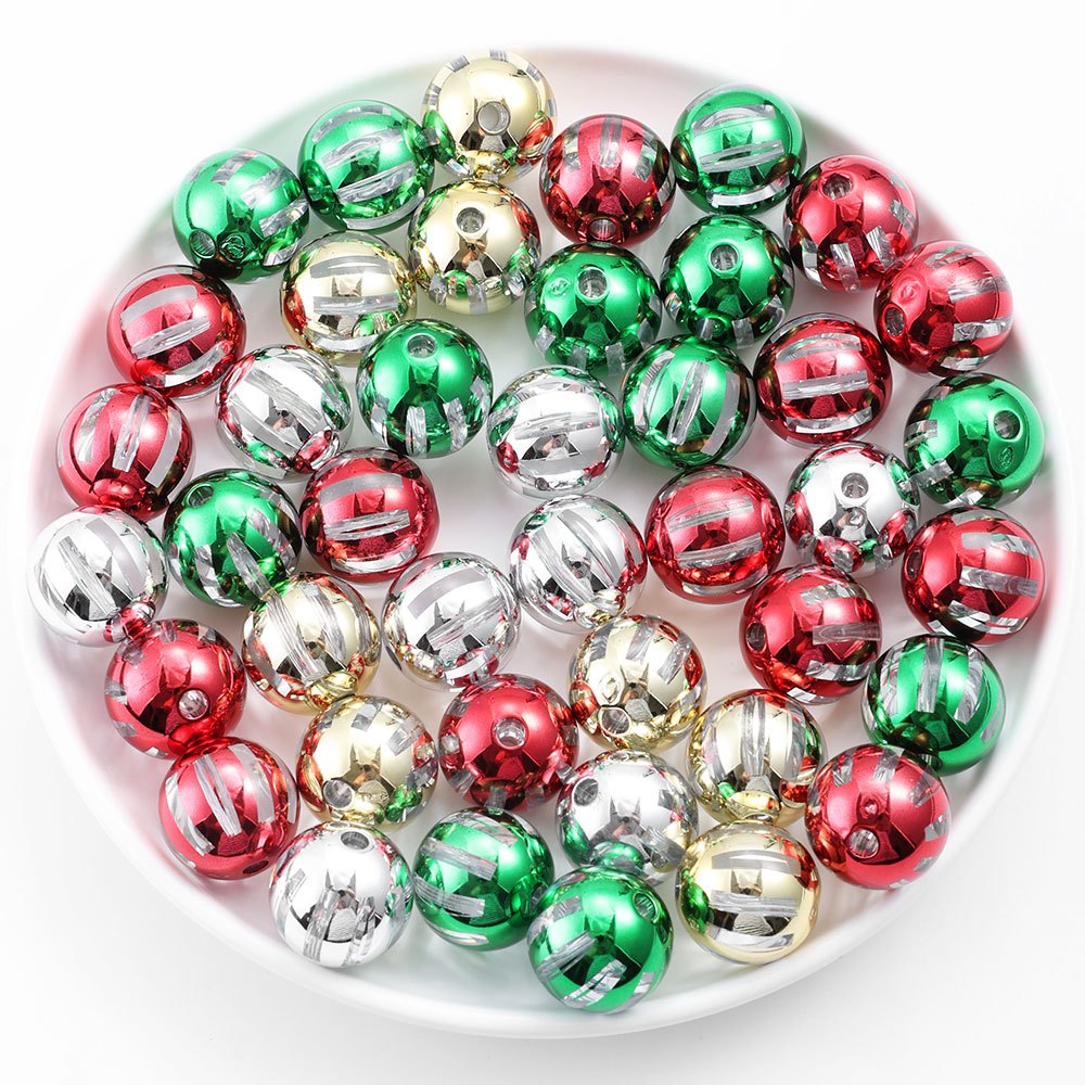 Colorful Imitation Pearl Acrylic Round Spacer Beads