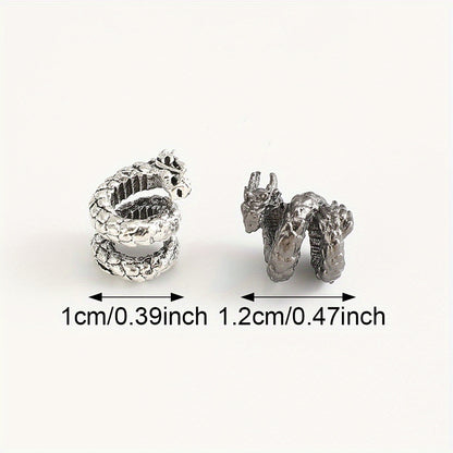 Spiral Dragon Alloy Spacer Beads