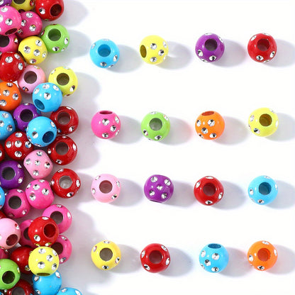 Mix Colorful Skull Acrylic Spacer Beads