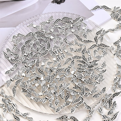 White Acrylic Earth Faceted Beads