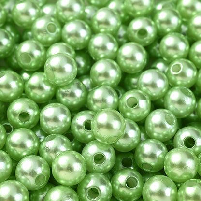 Multicolored Flat Geometric Acrylic Big Hole Beads
