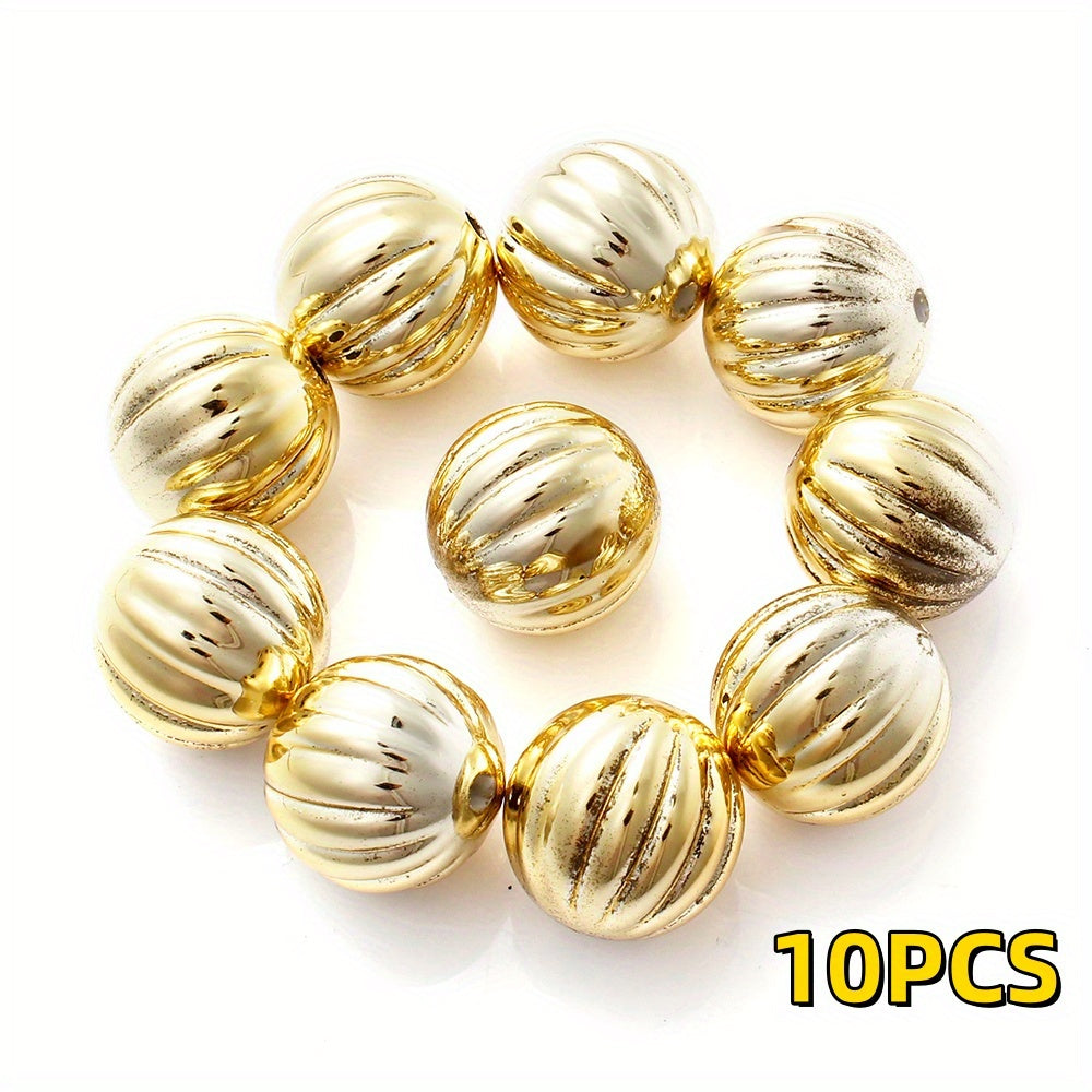 Christmas Pumpkin Acrylic Round Beads