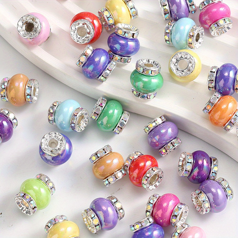 Double Sunflower Assorted Colors Flatback Beads