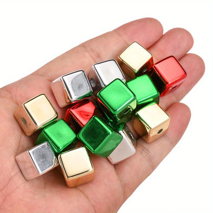 15mm Square Acrylic Pearl Beads