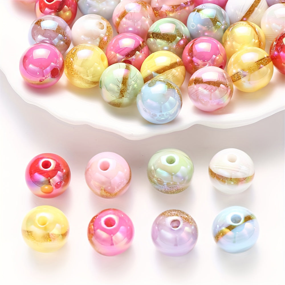 Large Hole Round CCB Spacer Beads
