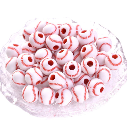 50pcs 39 Styles Mixed Sports Ball Beads