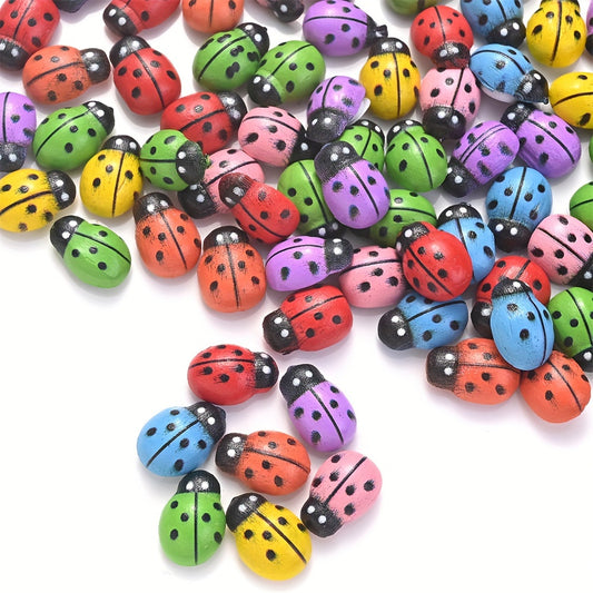 50pcs Colorful Ladybug Insect Patches