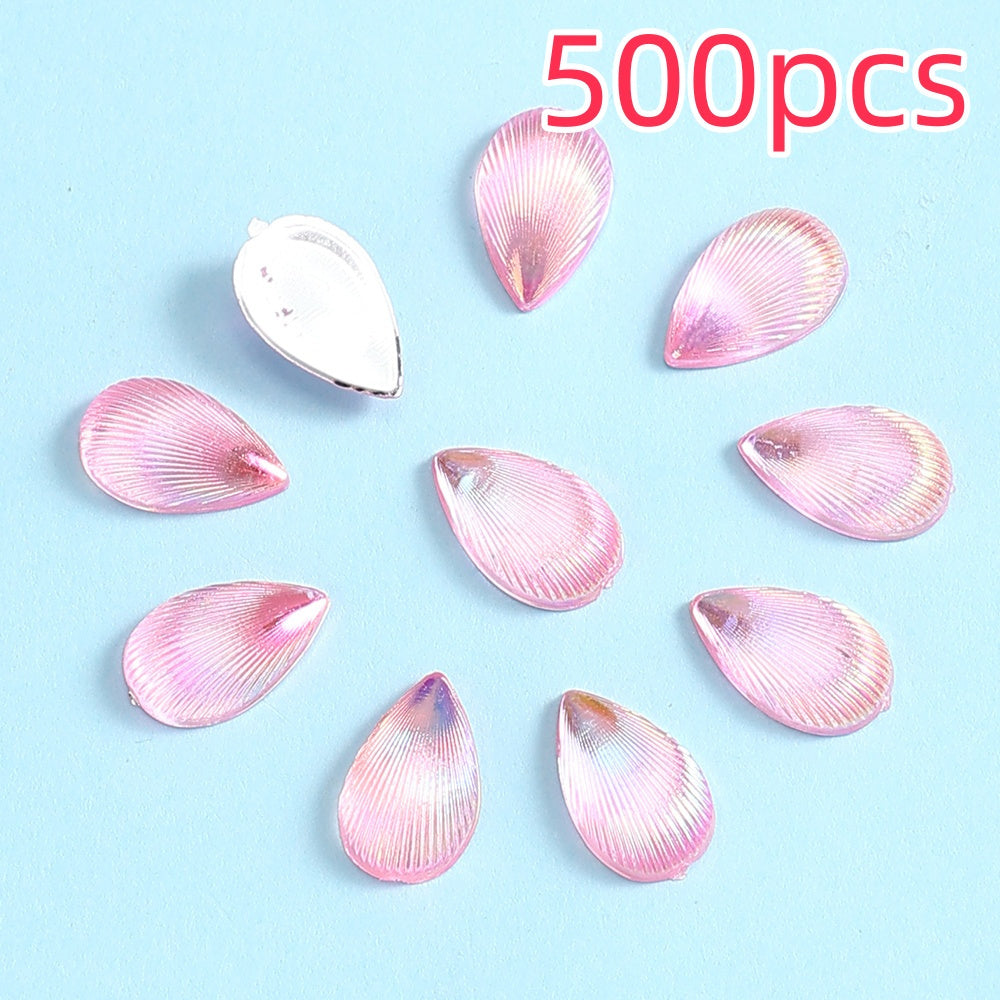500pcs 8x12mm Waterdrop Resin Flatback Beads