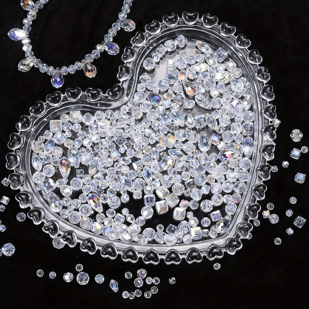 Artificial Rhinestone Faceted Glass Beads Kit