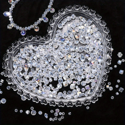 Artificial Rhinestone Faceted Glass Beads Kit