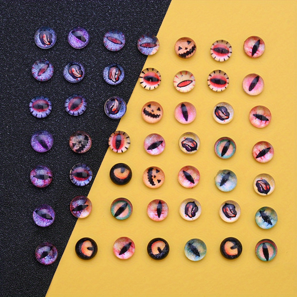 Halloween Evil Eye Glaze Beads