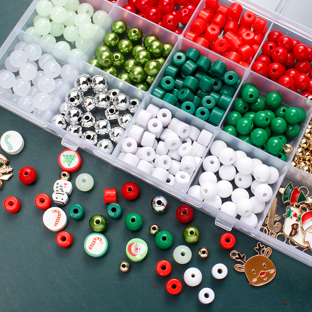 15-Grid Christmas DIY Jewelry Making Kit