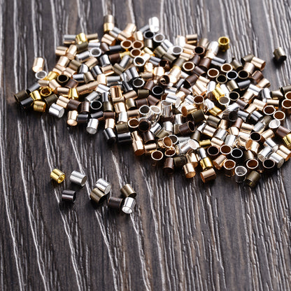 500pcs 1.5/2.0mm Multicolor Tube Crimp Beads