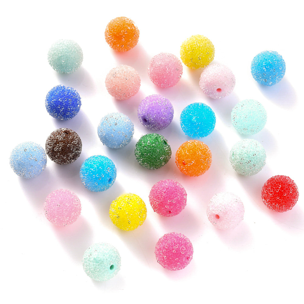 Macaroon Color Acrylic Round Spacer Beads