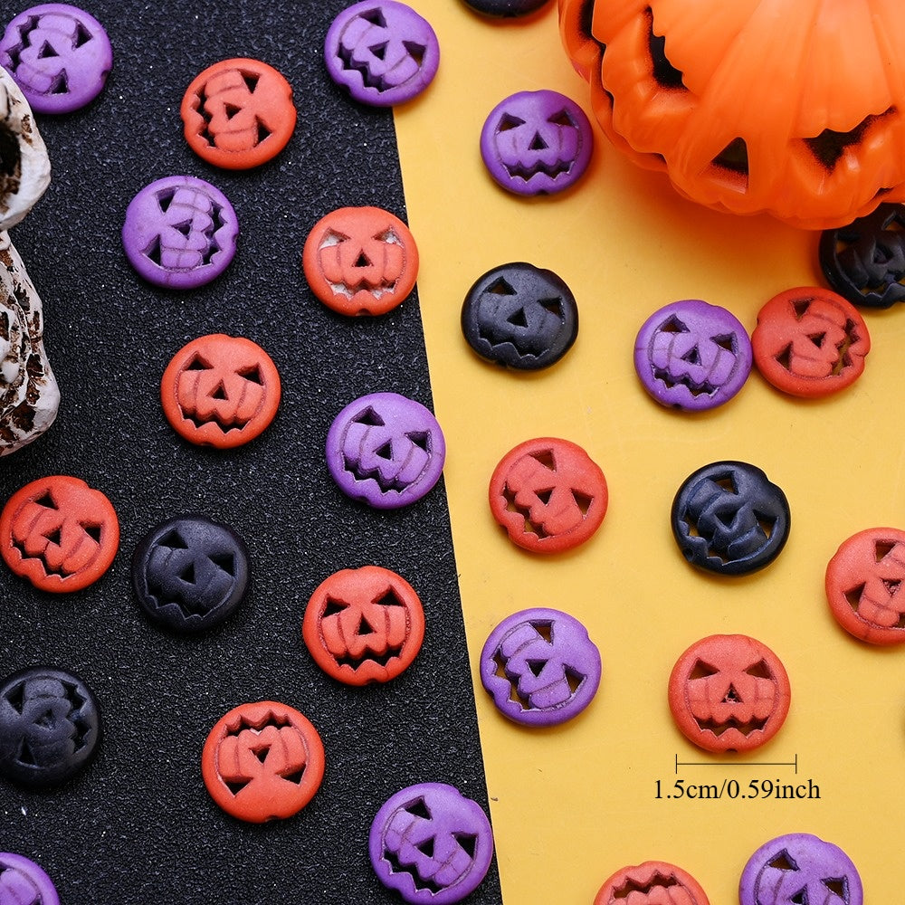 Halloween Pumpkin Stone Beads
